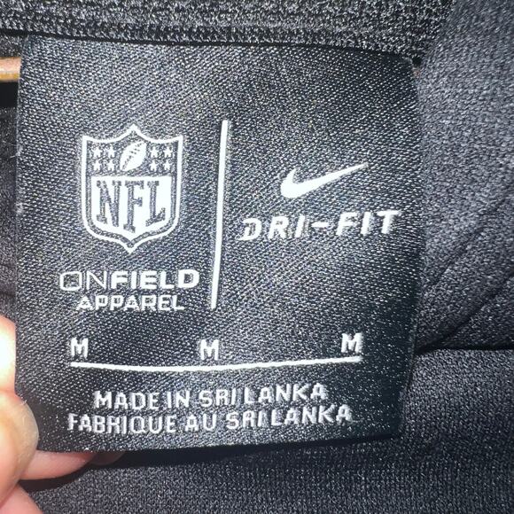 Boys Nike Black Dri-Fit Las Vegas Raiders Football Hoody Size Medium - Picture 4 of 11